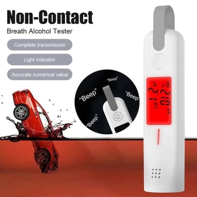 Breathalyzer 3 fargeindikator LED-skjerm med høy presisjon alkohol tester