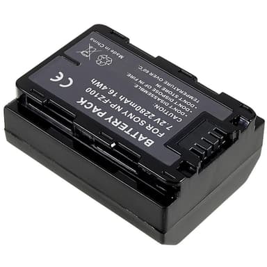 NP-FZ100 batteri til Sony A7M3/A7R3/A7R111/ILCE-9/A6600/A9M2 osv