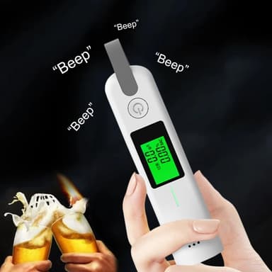 Breathalyzer 3 fargeindikator LED-skjerm med høy presisjon alkohol tester