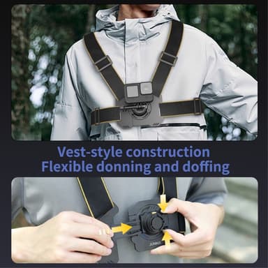 POV-fotografering Magnetisk hurtigutløsende veststil bryststropp