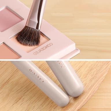 BANFI 7pcs Eyeshadow Foundation Lip Makeup-børstesett med eske