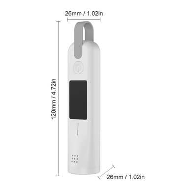 Breathalyzer 3 fargeindikator LED-skjerm med høy presisjon alkohol tester