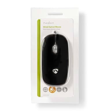 Nedis Mus | Wired | 1000 dpi | Antall knapper: 3 | Both Handed