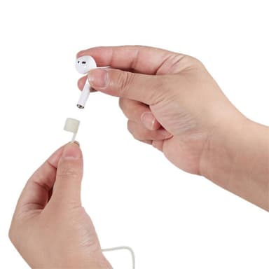 70cm silikon halsrem til Apple AirPods - gjennomsiktig