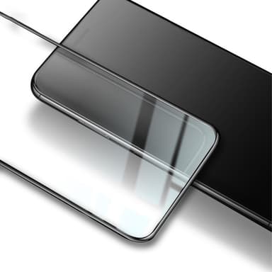 iPhone 14 Pro Max IMAK Pro+ heldeksel Herdet Glass Svart Ramme