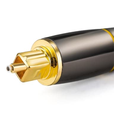 2m SPDIF 5.1 lydkanal optisk kabel Lydlinje Digital gullbelagt