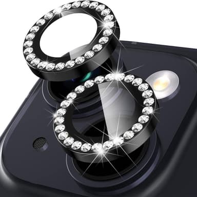 Kameralinse til iPhone 15/15 Plus Glitter