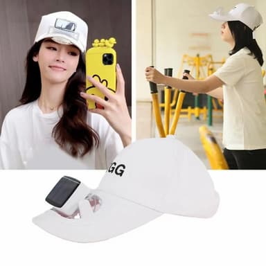 Sommersolbeskyttelseslue Sun Cap Fan Baseball Cap - Rosa