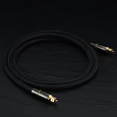 2m SPDIF 5.1 lydkanal optisk kabel Lydlinje Digital gullbelagt