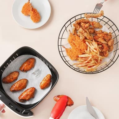 100 stk 30 cm Non-Stick Engangs Air Fryer Air Fryer Matlaging