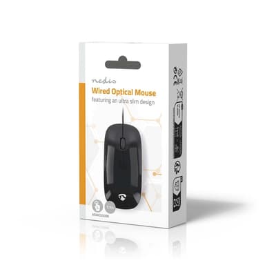 Nedis Mus | Wired | 1000 dpi | Antall knapper: 3 | Both Handed