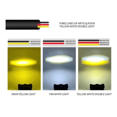 Vanntett motorsykkel LED-frontlys Super Bright Tåkelampe
