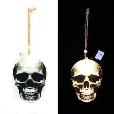 Halloween-hengende LED-lys hodeskallefestdekor - hodeskalle