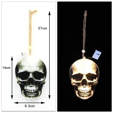 Halloween-hengende LED-lys hodeskallefestdekor - hodeskalle
