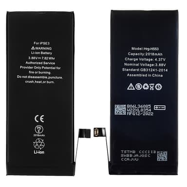 For iPhone SE (2022) 3.88V 2018mAh Li-ion batteri reservedel