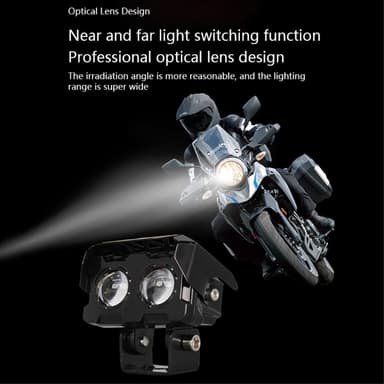 Vanntett motorsykkel LED-frontlys Super Bright Tåkelampe