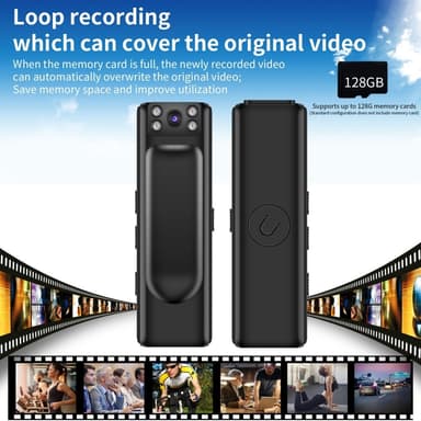 Infrarød nattsyn Full HD 1080P fikk kamera videoopptaker