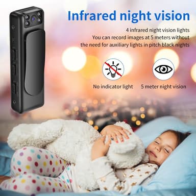 Infrarød nattsyn Full HD 1080P fikk kamera videoopptaker