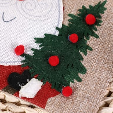 Julegavepose sekk Julenissemønster til julaften Juleferie