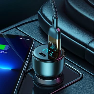 ROCK H16 72W veldig rask billader USB-C+USB 2-port