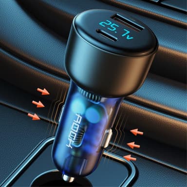ROCK H16 72W veldig rask billader USB-C+USB 2-port