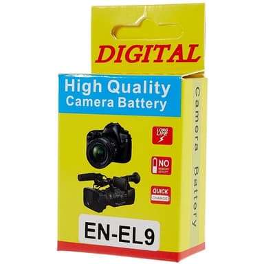 EN-EL9 Batteri til Nikon D40/D40X/D3000/D5000/D60 Etc