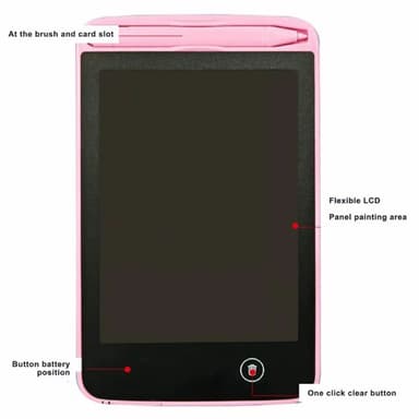 JX-6.5 6,5 tommers LCD-skriveblokk Tegneblokk Scribble Pad