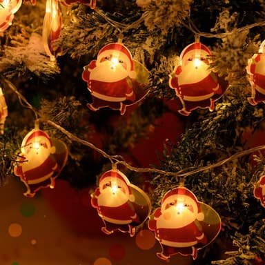 1,5 m 10 LED-lys Julenissens strenglys dekorativt - Julenisser