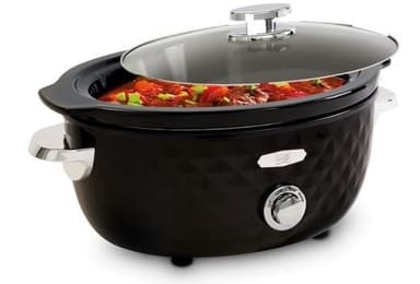 Fritel Family Slow cooker 5,5 liter Svart/krom