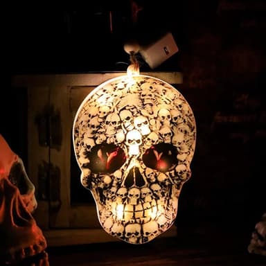 Halloween-hengende LED-lys hodeskallefestdekor - Hodeskaller
