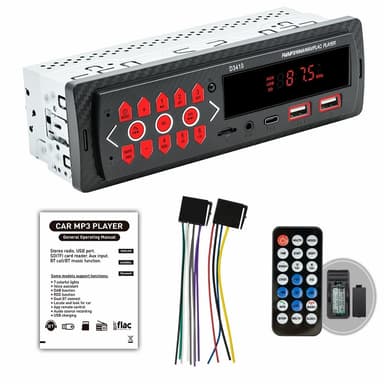 Bil Bluetooth MP3-spiller Bilstereo TF-kort U-Disk FM-radio