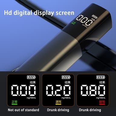 Breathalyzer Alcohol Tester Digital skjerm Bærbar Alkotester