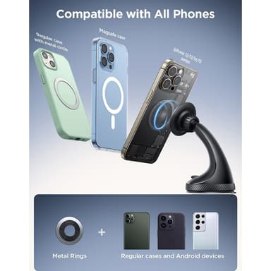JOYROOM For 4,7-7"" telefonsugekopp Magnetisk mobilholder Bil