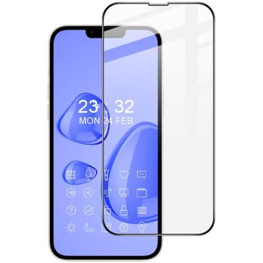 iPhone 14 IMAK Pro+ svart ramme i helherdet glass