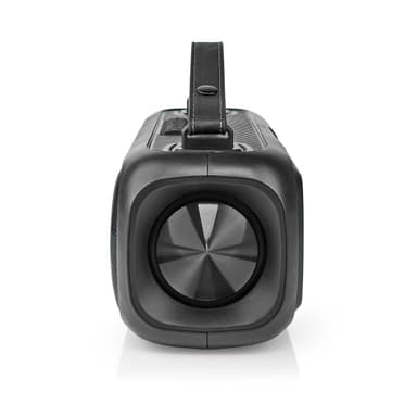 Nedis Bluetooth® Party Boombox | 4.5 timer | 2.0 | 45 W | Media avspilling: AUX / USB | IPX5 | Linkable | Bære håndtak | Party lys | Sort