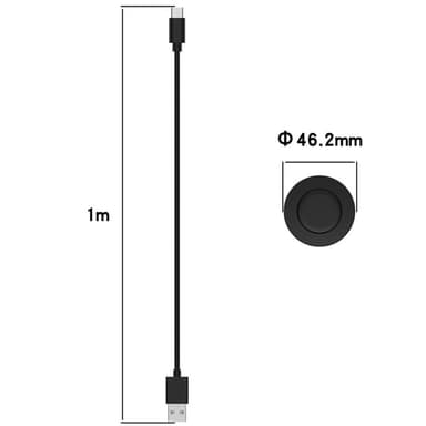 Xiaomi Watch S1 Magnetisk trådløs lader Ladestasjon 1m