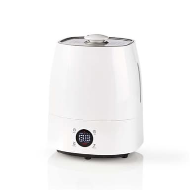 Nedis Luftfukter | 110 W | With Cool and Warm Mist | 5.5 l | Hygrometer | Timer | Egnet for plass opptil: 50 m² | Grå / Hvit