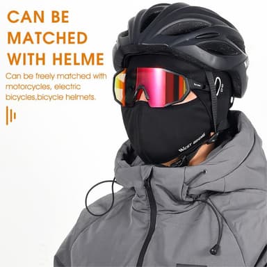 Vinterbalaclava ansiktsdeksel termisk vindtett fleece