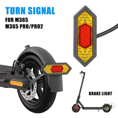 For Xiaomi M365 baklys Blinklys LED Scooter baklampe