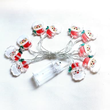 1.5m 10 LED-lys Julenissens strenglys Dekorativ - Ski Snowman