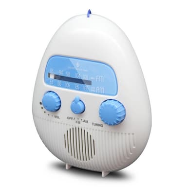 Vanntett HiFi-høyttaler Batteridrevet bærbar dusj AM FM-radio
