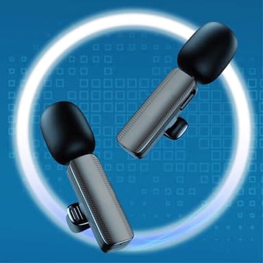 Lavalier trådløs lapelmikrofon og mottaker for USB-C 2 +1