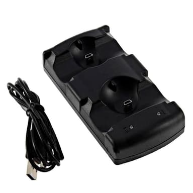 Playstation 3/PS3 Move Dobbelt ladestativ/ladestativ