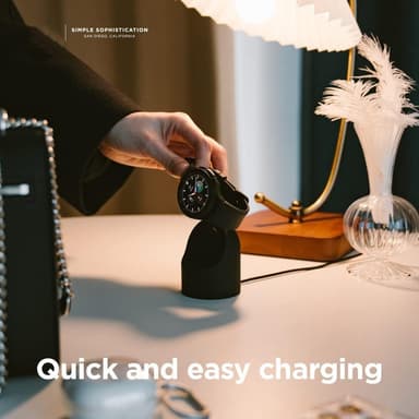 Smartklokke-kompatibel Samsung rund smartklokkeladeveske