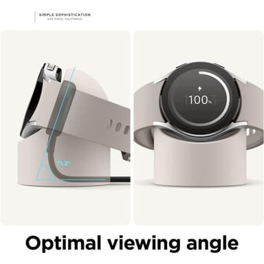 Smartklokke-kompatibel Samsung rund smartklokkeladeveske