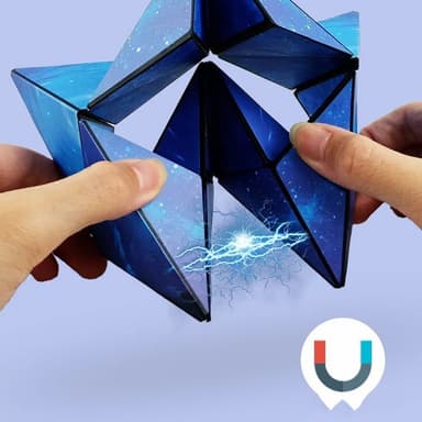 Fidget 3D Magic Cube transformerbart puslespill - mekanisk