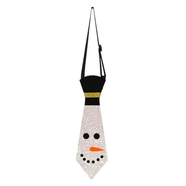 Julefiltslipsmønster Festfestivalslips - Snowman Face