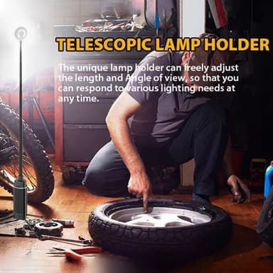 Stativ teleskoplampe Oppladbart utendørs campingtelt