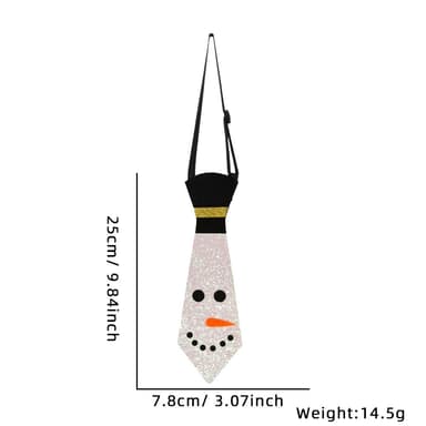 Julefiltslipsmønster Festfestivalslips - Snowman Face