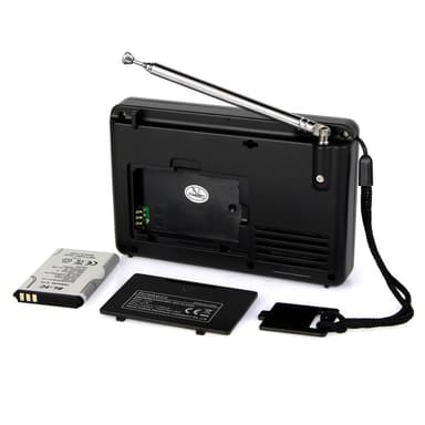 RETEKESS V-115 bærbar FM AM-radio MP3-spiller med digital skjerm